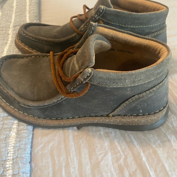 Born Men's Brock Moc Toe Chukka gray Distressed Size 8 ankle lace up boots - Picture 7 of 7